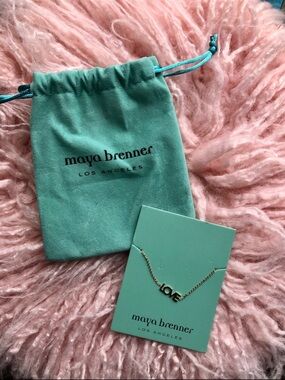 New Designer Maya Brenner Gold Love Bracelet With Storage Pouch ✨ ♥️